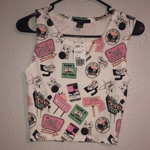 New forever 21 sleeveless top size small for women